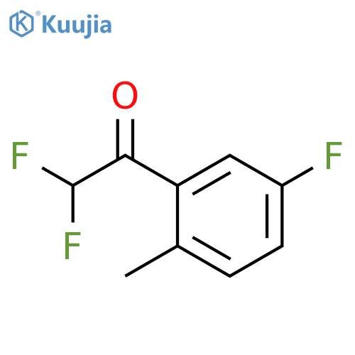 2,2-difluoro-1-(5-fluoro-2-methylphenyl)ethanone structure