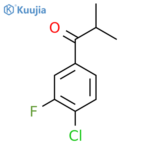 4'-Chloro-3'-fluoro-2-methylpropiophenone structure