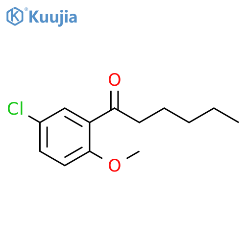 1-(5-chloro-2-methoxyphenyl)hexan-1-one structure