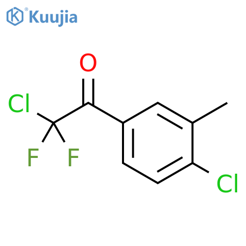 2-Chloro-1-(4-chloro-3-methylphenyl)-2,2-difluoroethanone structure