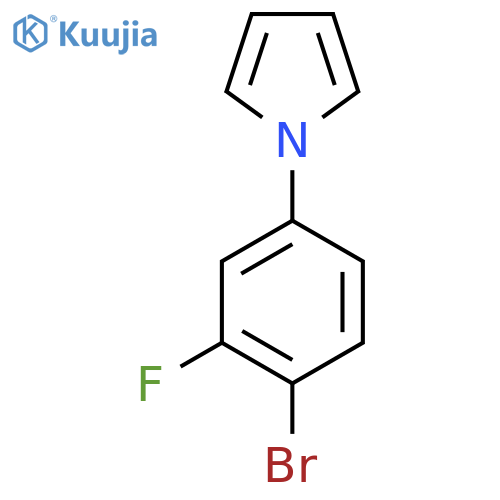 1-(4-Bromo-3-fluorophenyl)-1H-pyrrole structure