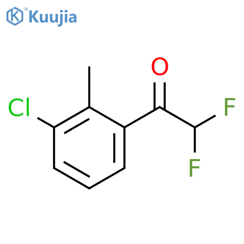 1-(3-Chloro-2-methylphenyl)-2,2-difluoroethanone structure