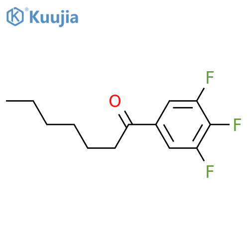1-(3,4,5-trifluorophenyl)heptan-1-one structure
