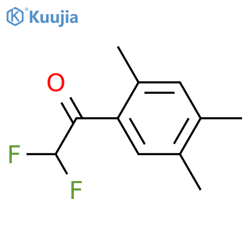 2,2-difluoro-1-(2,4,5-trimethylphenyl)ethan-1-one structure