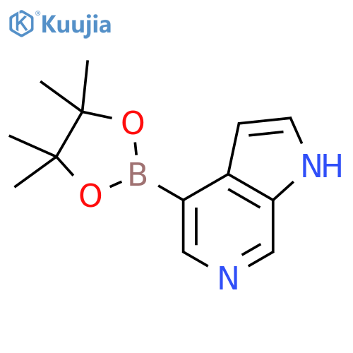 4-(tetramethyl-1,3,2-dioxaborolan-2-yl)-1H-pyrrolo[2,3-c]pyridine structure