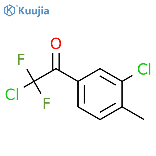 2-chloro-1-(3-chloro-4-methylphenyl)-2,2-difluoroethanone structure