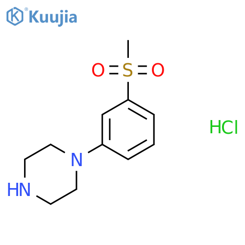 1-(3-(Methylsulfonyl)phenyl)piperazine hydrochloride structure