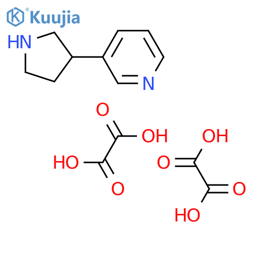 3-PYRROLIDIN-3-YLPYRIDINE DIOXALATE structure