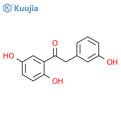 1-(2,5-dihydroxyphenyl)-2-(3-hydroxyphenyl)ethanone structure