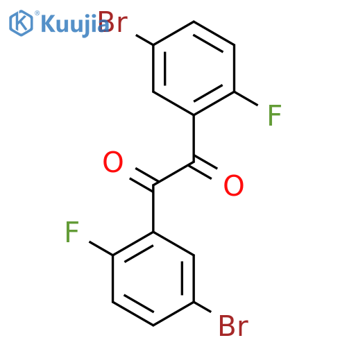 Bis(5-bromo-2-fluorophenyl)ethane-1,2-dione structure