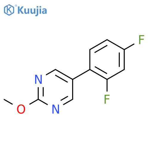 5-(2,4-Difluorophenyl)-2-methoxypyrimidine structure