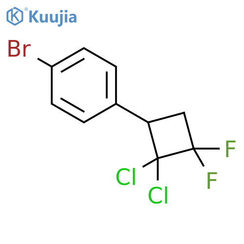1-bromo-4-(2,2-dichloro-3,3-difluorocyclobutyl)benzene structure