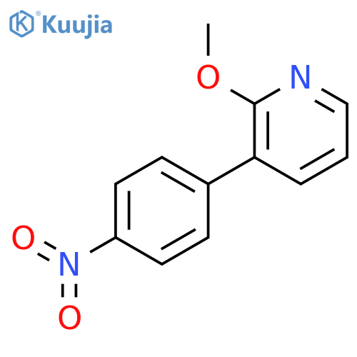 2-methoxy-3-(4-nitrophenyl)pyridine structure