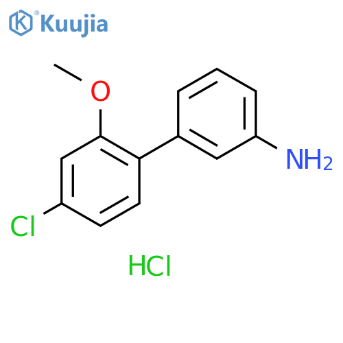 3-(4-Chloro-2-methoxyphenyl)aniline Hydrochloride structure