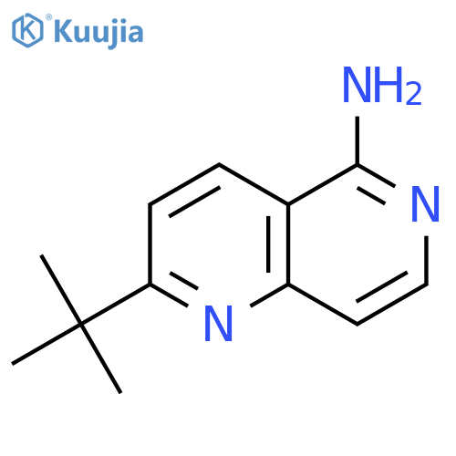 2-(tert-Butyl)-1,6-naphthyridin-5-amine structure