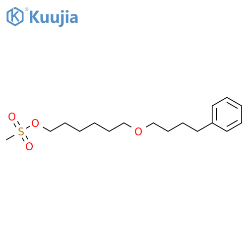 1-Hexanol, 6-(4-phenylbutoxy)-, 1-methanesulfonate structure