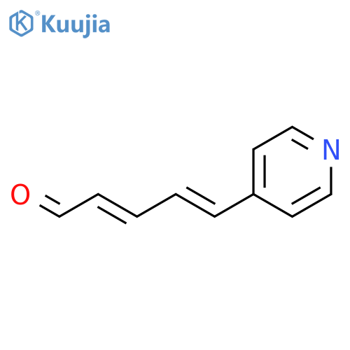 2,4-Pentadienal, 5-(4-pyridinyl)-, (2E,4E)- structure