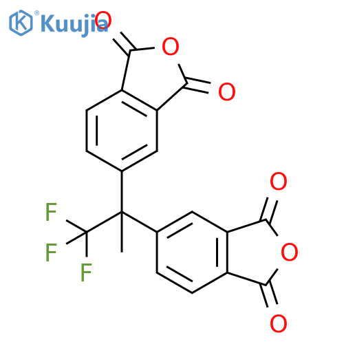 1,3-Isobenzofurandione, 5,5'-[2,2,2-trifluoro-1-methylethylidene]bis- structure