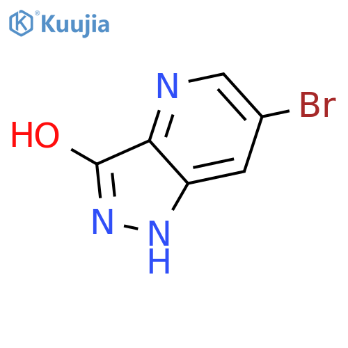 6-Bromo-3-hydroxy-1H-pyrazolo4,3-bpyridin structure