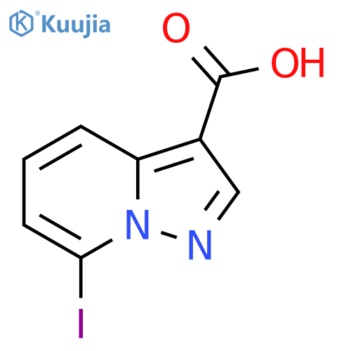 7-Iodopyrazolo[1,5-a]pyridine-3-carboxylic acid structure