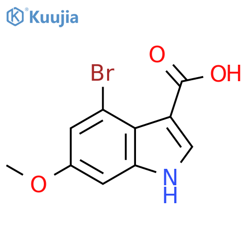 4-Bromo-6-methoxyindole-3-carboxylic acid structure