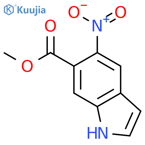 methyl 5-nitro-1H-indole-6-carboxylate structure