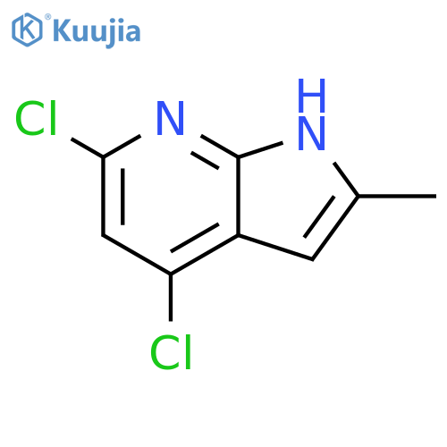 4,6-dichloro-2-methyl-1H-pyrrolo[2,3-b]pyridine structure