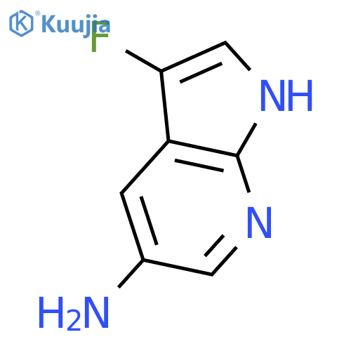 3-Fluoro-1H-pyrrolo[2,3-b]pyridin-5-amine structure