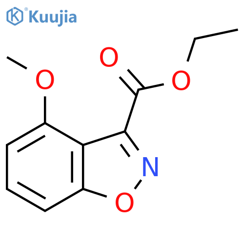 Ethyl 4-methoxybenzodisoxazole-3-carboxylate structure