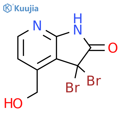 3,3-DibroMo-4-hydroxyMethyl-7-aza-2-oxyindole structure