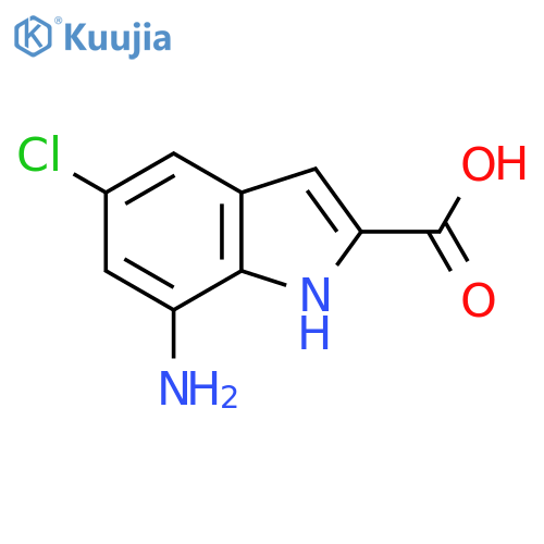 7-Amino-5-chloro-1H-indole-2-carboxylic acid structure