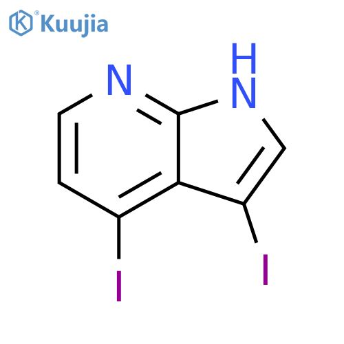 3,4-Diiodo-7-azaindole3,4-Diiodo-1H-pyrrolo2,3-bpyridine structure