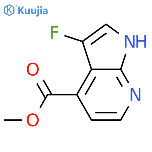 methyl 3-fluoro-1H-pyrrolo[2,3-b]pyridine-4-carboxylate structure