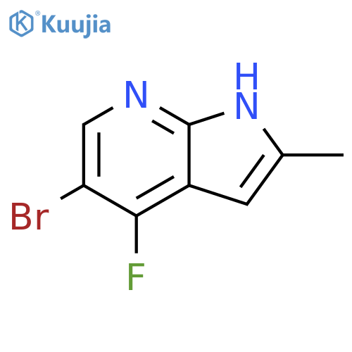 5-bromo-4-fluoro-2-methyl-1H-pyrrolo[2,3-b]pyridine structure
