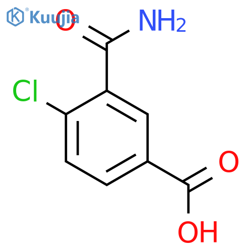 3-(aminocarbonyl)-4-chlorobenzoic acid structure