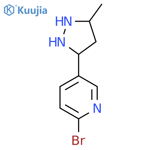 2-broMo-5-(5-Methyl-1H-pyrazol-3-yl)pyridine structure