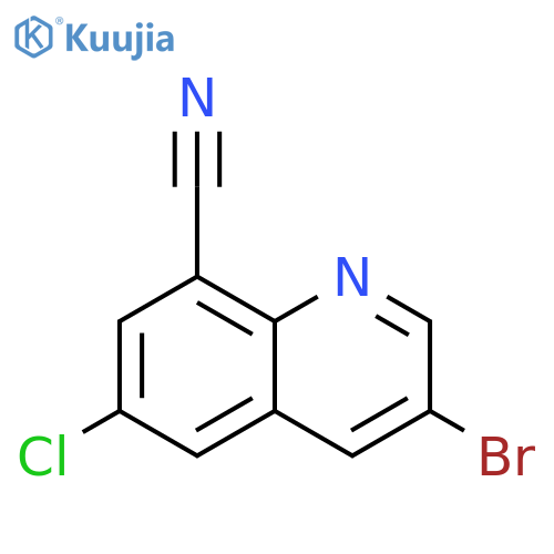 3-broMo-6-chloroquinoline-8-carbonitrile structure