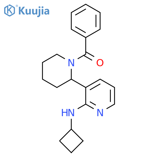 (2-Cyclobutylamino-3,4,5,6-tetrahydro-2H-[2,3]bipyridinyl-1-yl)-phenyl-methanone structure