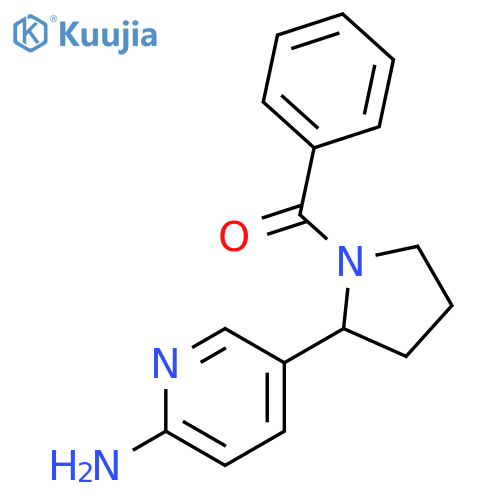 [2-(6-Amino-pyridin-3-yl)-pyrrolidin-1-yl]-phenyl-methanone structure