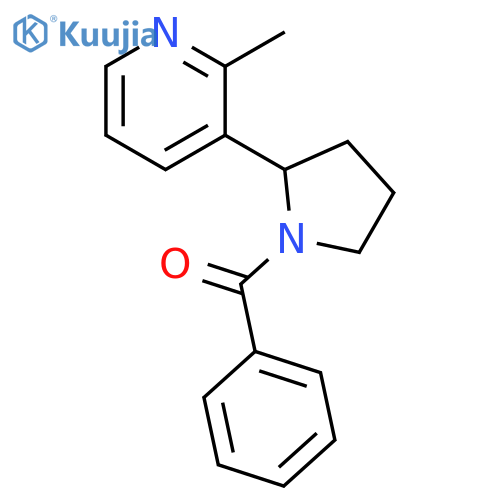 [2-(2-Methyl-pyridin-3-yl)-pyrrolidin-1-yl]-phenyl-methanone structure