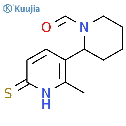 2-Methyl-6-thioxo-3,4,5,6,1,6-hexahydro-2H-[2,3]bipyridinyl-1-carbaldehyde structure