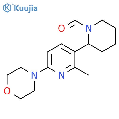 2-Methyl-6-morpholin-4-yl-3,4,5,6-tetrahydro-2H-[2,3]bipyridinyl-1-carbaldehyde structure