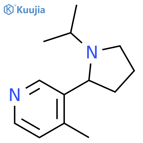 3-(1-Isopropyl-pyrrolidin-2-yl)-4-methyl-pyridine structure