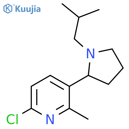 6-Chloro-3-(1-isobutyl-pyrrolidin-2-yl)-2-methyl-pyridine structure