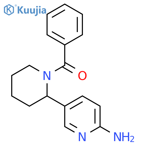(6-Amino-3,4,5,6-tetrahydro-2H-[2,3]bipyridinyl-1-yl)-phenyl-methanone structure