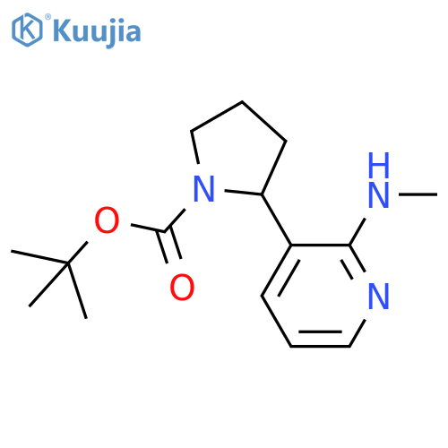 2-(2-Methylamino-pyridin-3-yl)-pyrrolidine-1-carboxylic acid tert-butyl ester structure