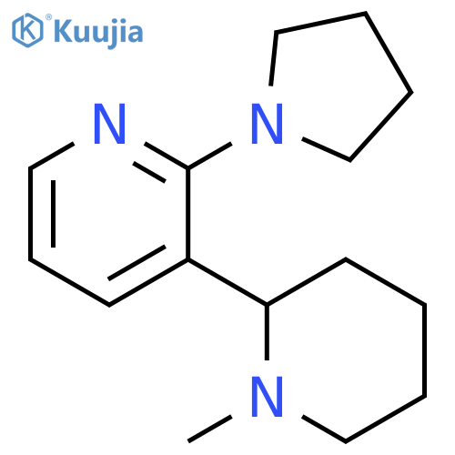 1-Methyl-2-pyrrolidin-1-yl-1,2,3,4,5,6-hexahydro-[2,3]bipyridinyl structure