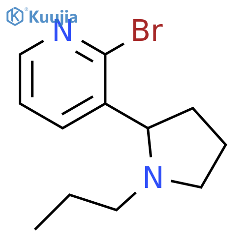2-Bromo-3-(1-propyl-pyrrolidin-2-yl)-pyridine structure