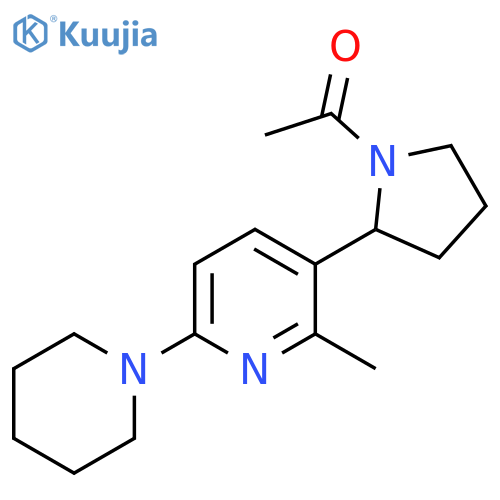 1-[2-(6-Methyl-3,4,5,6-tetrahydro-2H-[1,2]bipyridinyl-5-yl)-pyrrolidin-1-yl]-ethanone structure