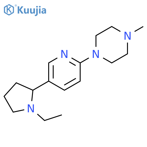 1-[5-(1-Ethyl-pyrrolidin-2-yl)-pyridin-2-yl]-4-methyl-piperazine structure